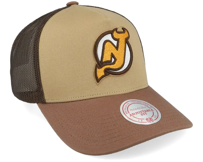 Mitchell & Ness Hatstore Exclusive x New Jersey Devils Howdy Brown Trucker online