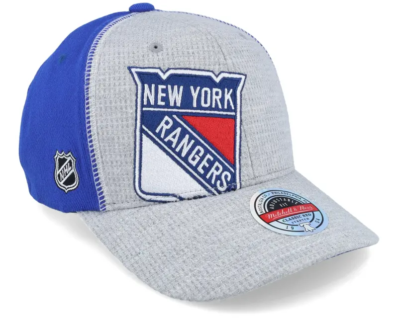 Mitchell & Ness Hatstore Exclusive x New York Rangers Exclusive XL Hockey Logo Grey/Navy Adjustable online