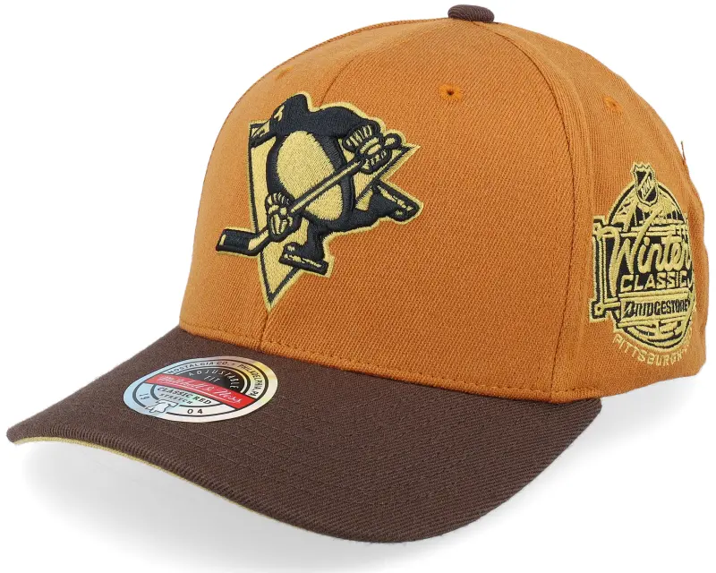 Mitchell & Ness Hatstore Exclusive x Pittsburgh Penguins Burnt Orange/Brown Adjustable online