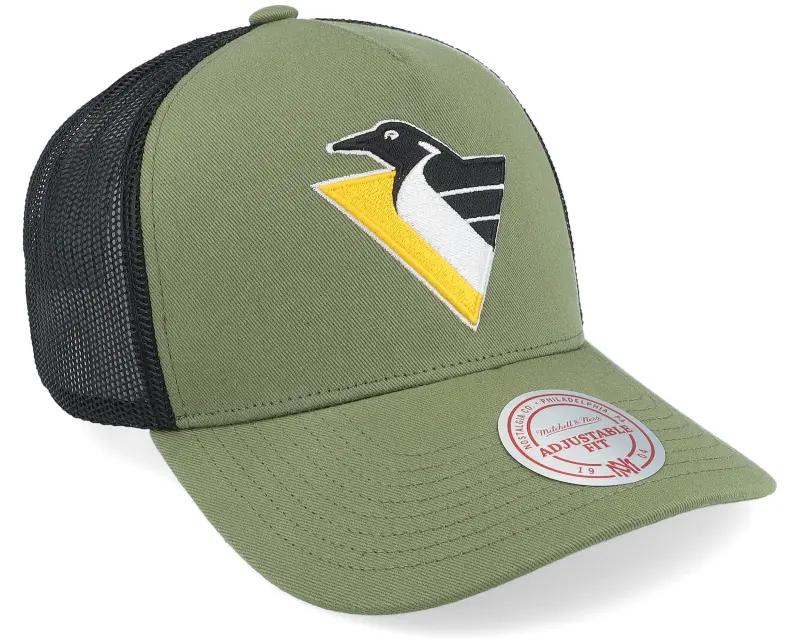 Mitchell & Ness Hatstore Exclusive x Pittsburgh Penguins Finals Olive Trucker online