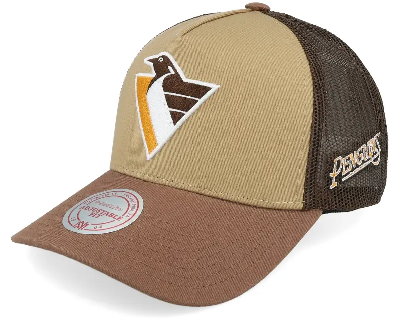 Mitchell & Ness Hatstore Exclusive x Pittsburgh Penguins Howdy Brown Trucker online