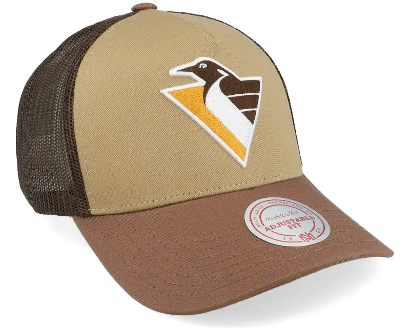 Mitchell & Ness Hatstore Exclusive x Pittsburgh Penguins Howdy Brown Trucker online
