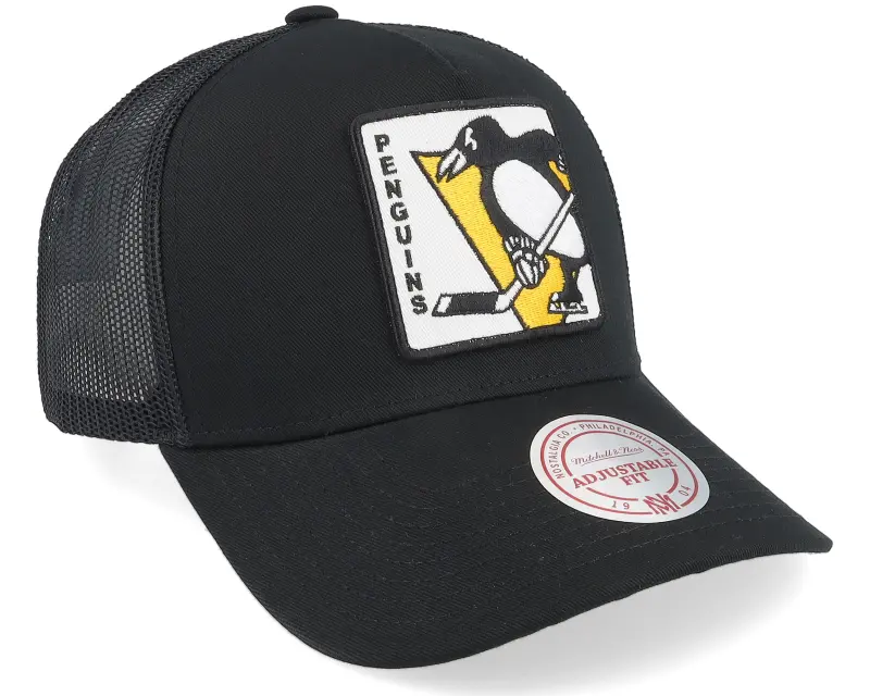 Mitchell & Ness Hatstore Exclusive x Pittsburgh Penguins In Your Face Black A-frame Trucker online
