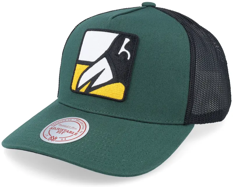 Mitchell & Ness Hatstore Exclusive x Pittsburgh Penguins Patch Miror Green/Black A-frame Trucker online