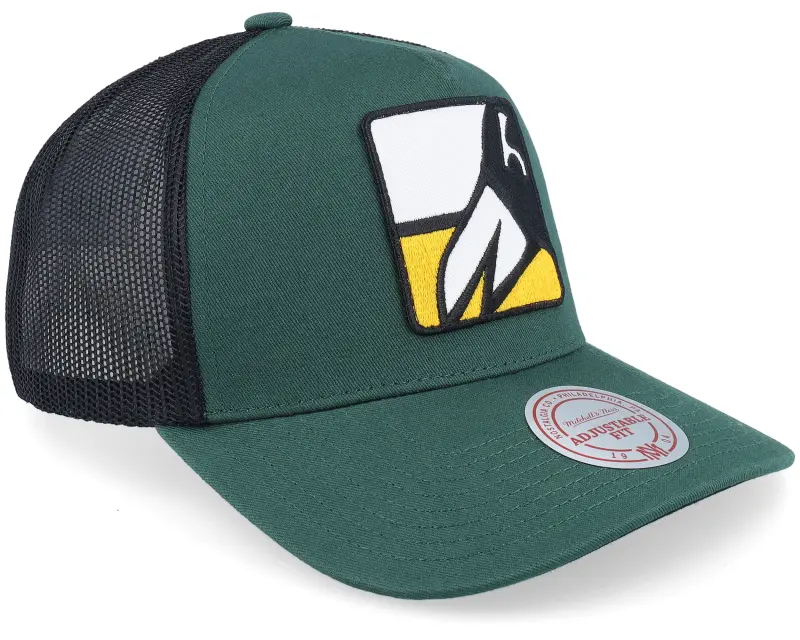 Mitchell & Ness Hatstore Exclusive x Pittsburgh Penguins Patch Miror Green/Black A-frame Trucker online
