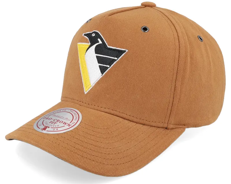Mitchell & Ness Hatstore Exclusive x Pittsburgh Penguins Trek 4.0 Tan A-frame Adjustable online