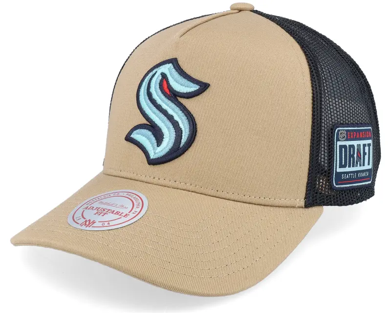 Mitchell & Ness Hatstore Exclusive x Seattle Kraken Archaeo Tan/Black Trucker online