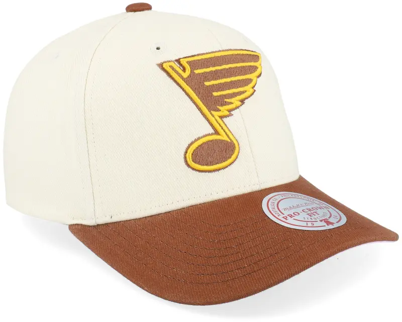 Mitchell & Ness Hatstore Exclusive x St. Louis Blues Grand Suede Cream/Brown Adjustable online