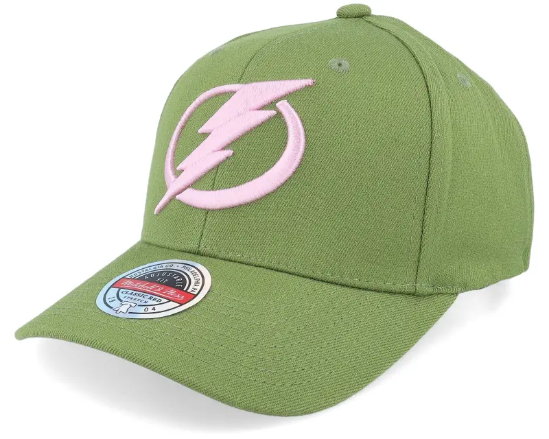 Mitchell & Ness Hatstore Exclusive x Tampa Bay Lightning Olive/Pink Olive/Pink Adjustable online