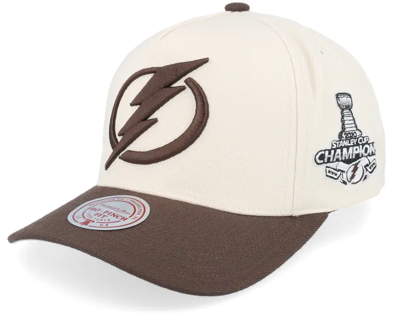 Mitchell & Ness Hatstore Exclusive x Tampa Bay Lightning Pro Crown Natural/Brown A-frame Adjustable online