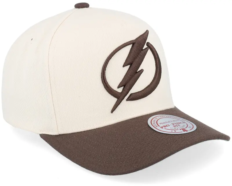 Mitchell & Ness Hatstore Exclusive x Tampa Bay Lightning Pro Crown Natural/Brown A-frame Adjustable online