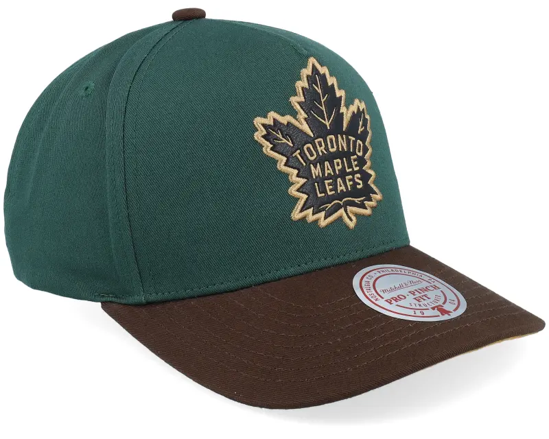 Mitchell & Ness Hatstore Exclusive x Toronto Maple Leafs Pro Crown Dark Green/Brown A-frame Adjustable online