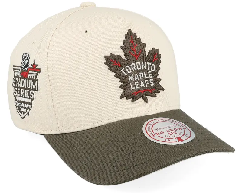 Mitchell & Ness Hatstore Exclusive x Toronto Maple Leafs Pro Crown White/Brown A-frame Adjustable online