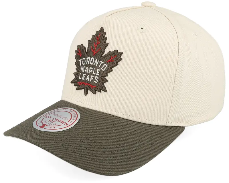 Mitchell & Ness Hatstore Exclusive x Toronto Maple Leafs Pro Crown White/Brown A-frame Adjustable online