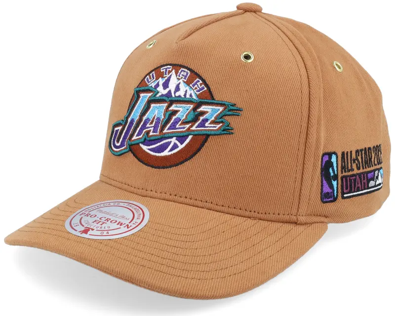 Mitchell & Ness Hatstore Exclusive x Utah Jazz Purple Pop Tan Adjustable online