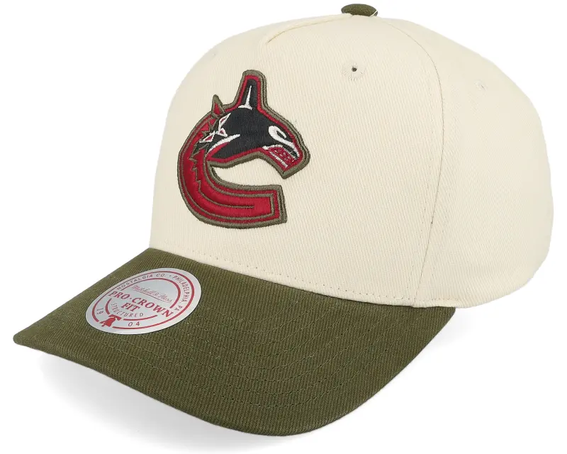 Mitchell & Ness Hatstore Exclusive x Vancouver Canucks Pro Crown White/Green A-frame Adjustable online