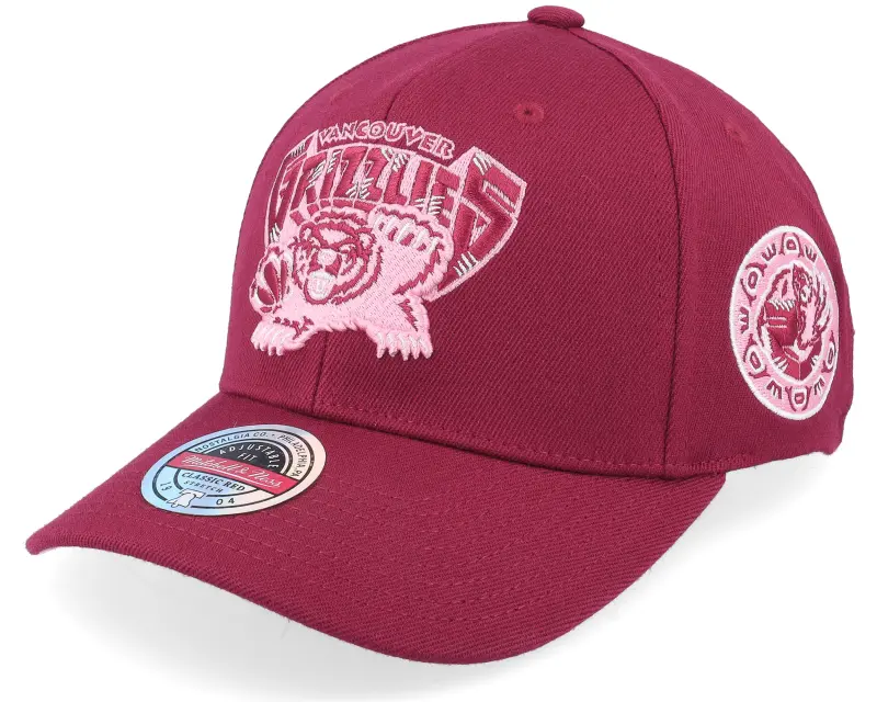Mitchell & Ness Hatstore Exclusive x Vancouver Grizzlies Blush Burgundy Adjustable online