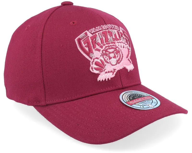 Mitchell & Ness Hatstore Exclusive x Vancouver Grizzlies Blush Burgundy Adjustable online