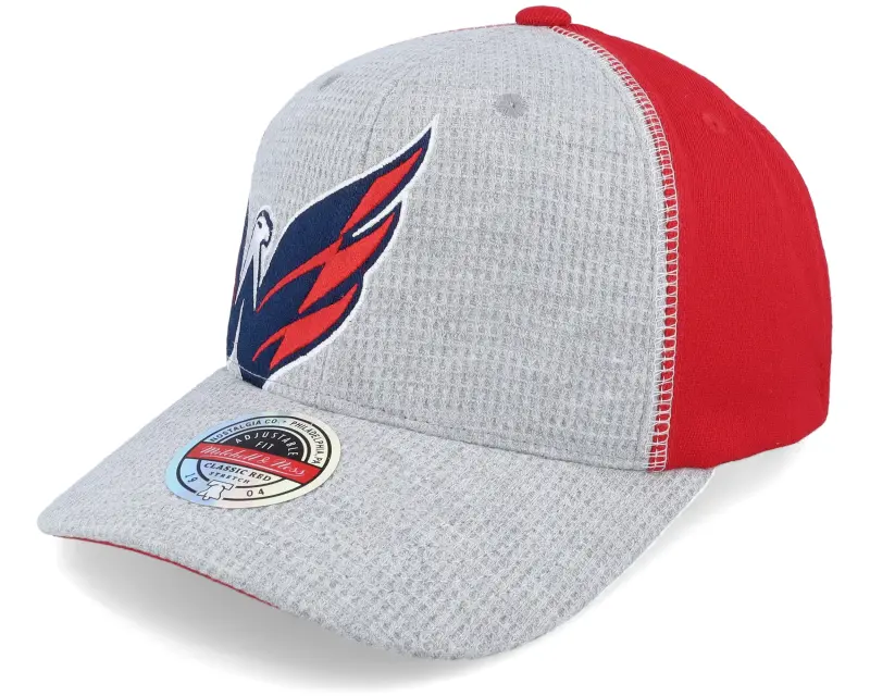 Mitchell & Ness Hatstore Exclusive x Washington Capitals Exclusive XL Hockey Logo Grey/Red Adjustable online