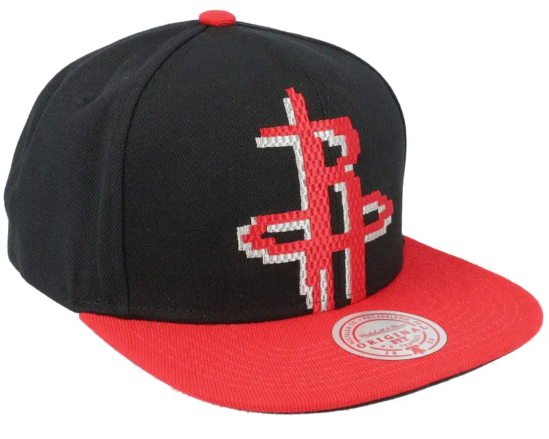 Mitchell & Ness Houston Rockets 8 Bit Xl Black/Red Snapback online