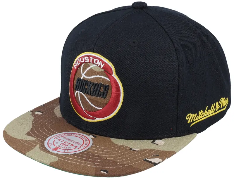 Mitchell & Ness Houston Rockets Choco Camo Hwc Black Snapback online