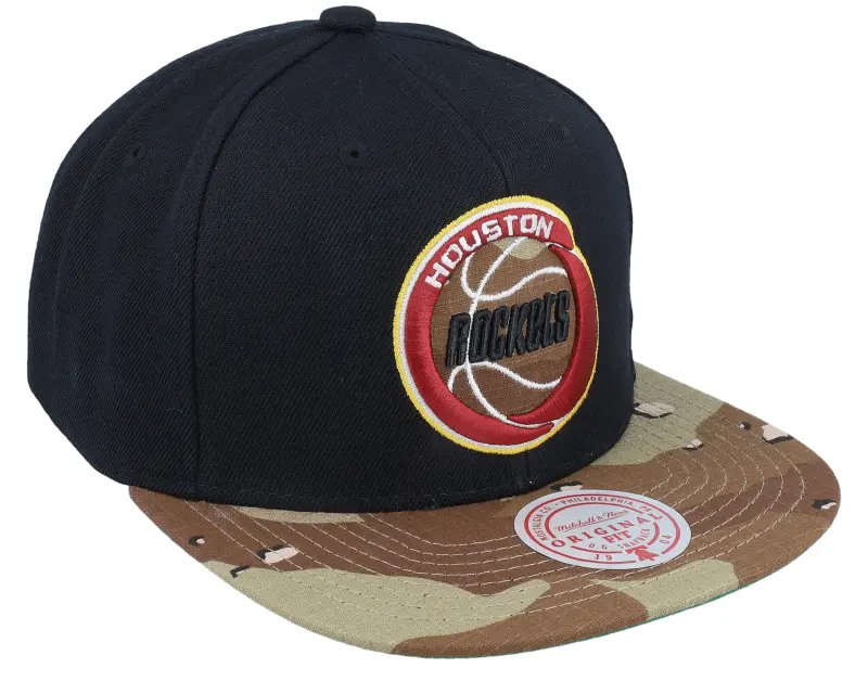 Mitchell & Ness Houston Rockets Choco Camo Hwc Black Snapback online