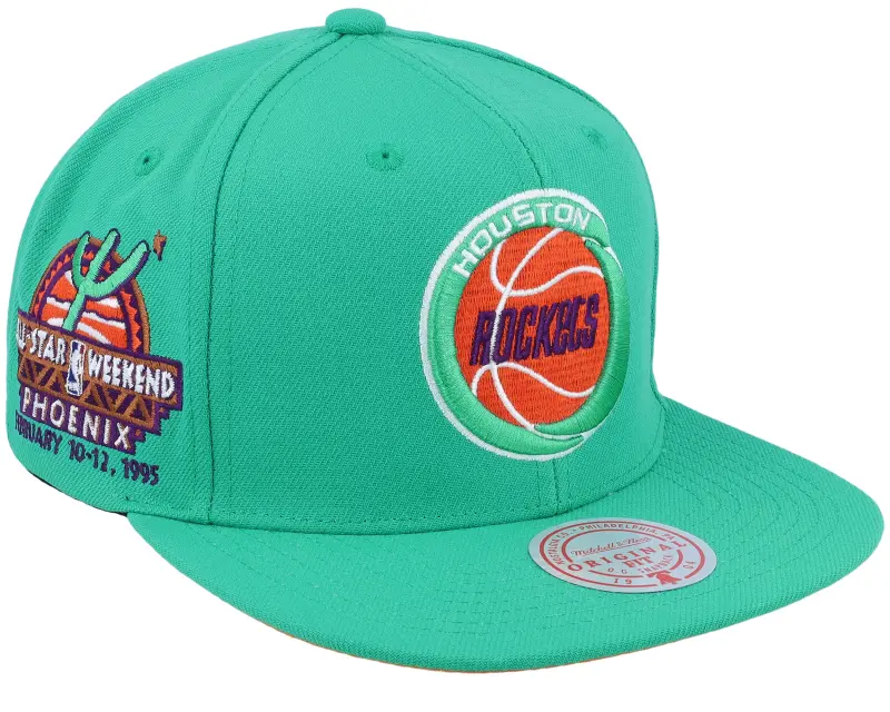 Mitchell & Ness Houston Rockets Desert Green Teal Snapback online