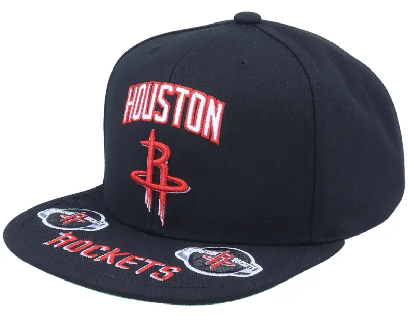 Mitchell & Ness Houston Rockets Front Loaded Black Snapback online