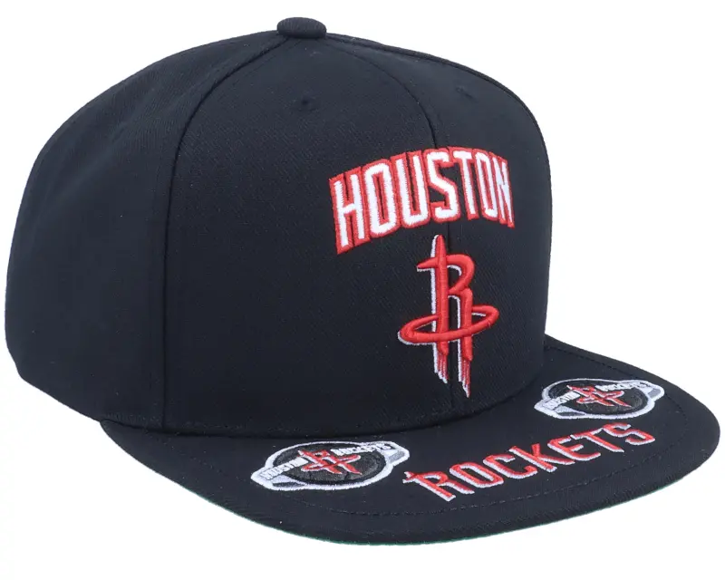 Mitchell & Ness Houston Rockets Front Loaded Black Snapback online
