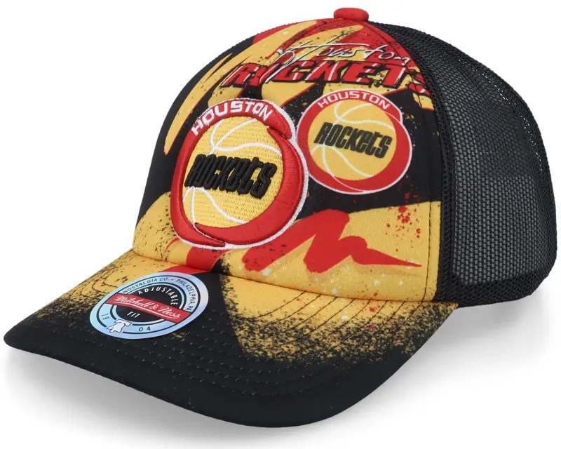 Mitchell & Ness Houston Rockets Hyper Black Trucker online