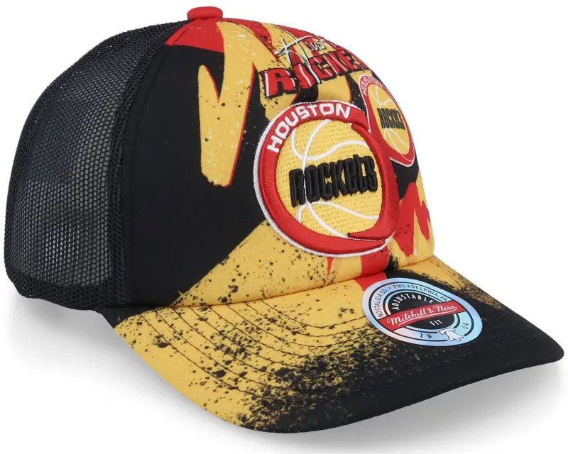 Mitchell & Ness Houston Rockets Hyper Black Trucker online