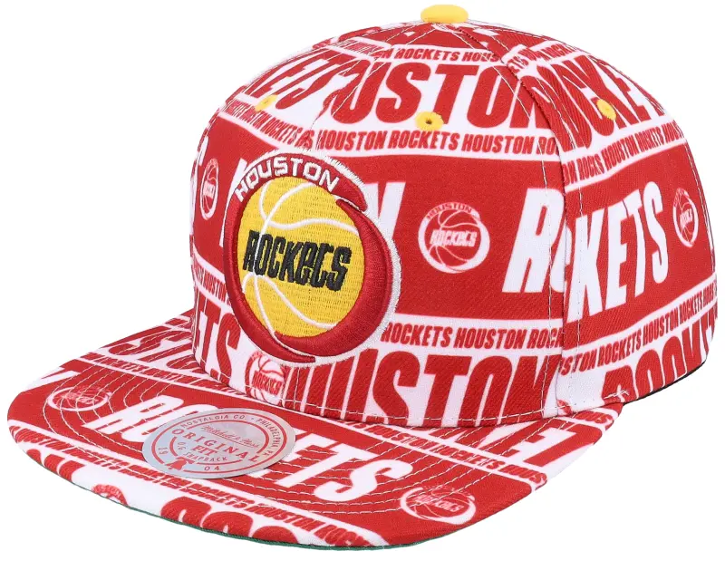 Mitchell & Ness Houston Rockets Meat Paper Maroon Snapback online