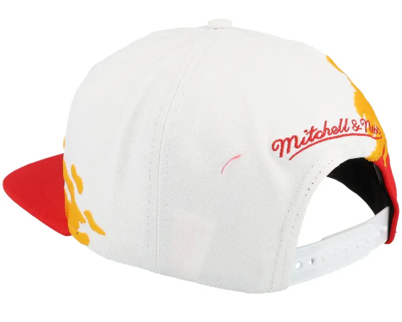 Mitchell & Ness Houston Rockets Paintbrush White/Red Snapback online