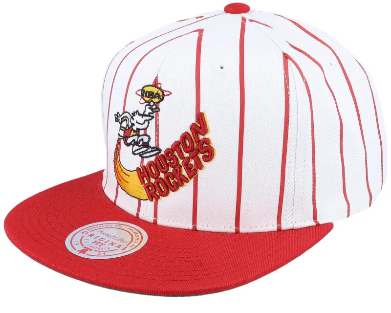 Mitchell & Ness Houston Rockets Retro Pinstripe White Snapback online