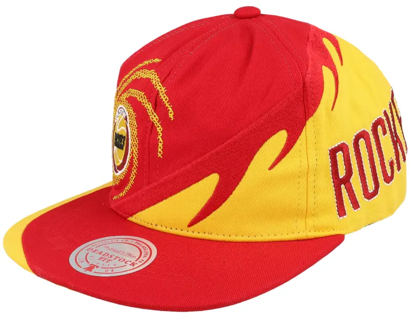 Mitchell & Ness Houston Rockets Spiral Deadstock Red Snapback online