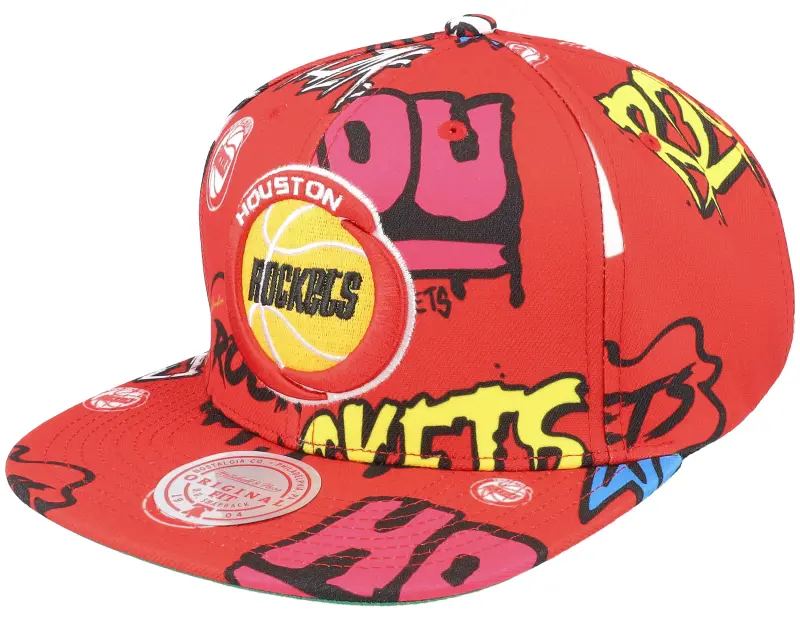Mitchell & Ness Houston Rockets Sticker Pack Red Snapback online