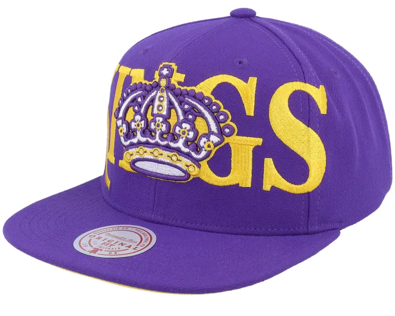 Mitchell & Ness Los Angeles Kings Full Frontal Vintage Purple/Yellow Snapback online