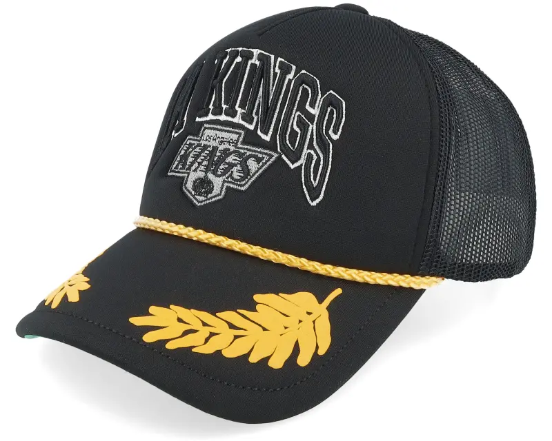 Mitchell & Ness Los Angeles Kings Gold Leaf Hwc Black Trucker online