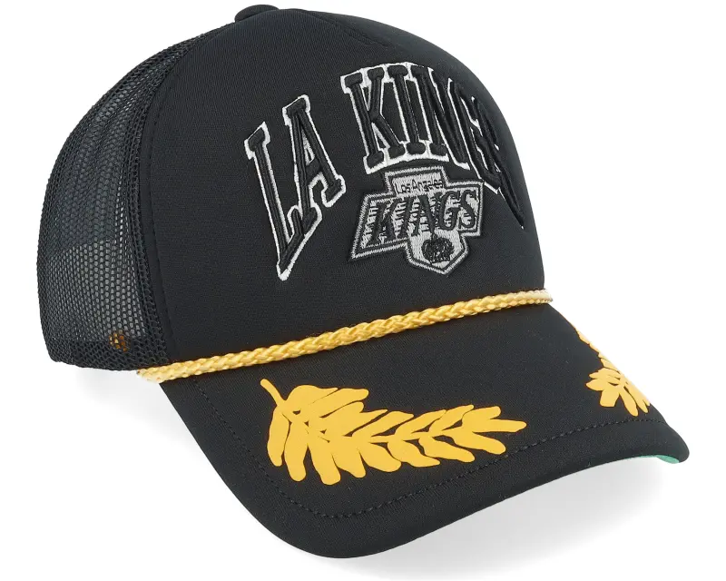 Mitchell & Ness Los Angeles Kings Gold Leaf Hwc Black Trucker online