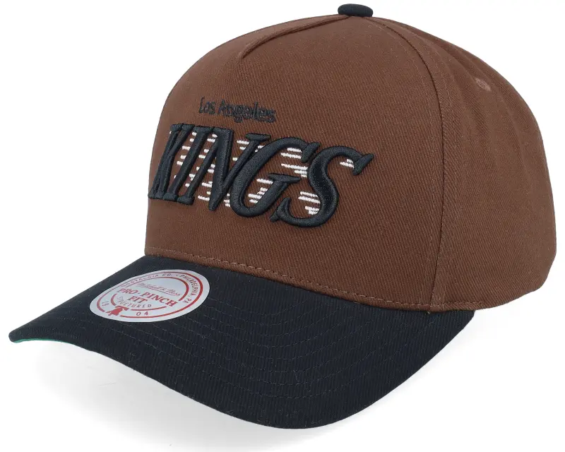 Mitchell & Ness Los Angeles Kings Obsidian Pro Crown Brown/Black A-frame Adjustable online