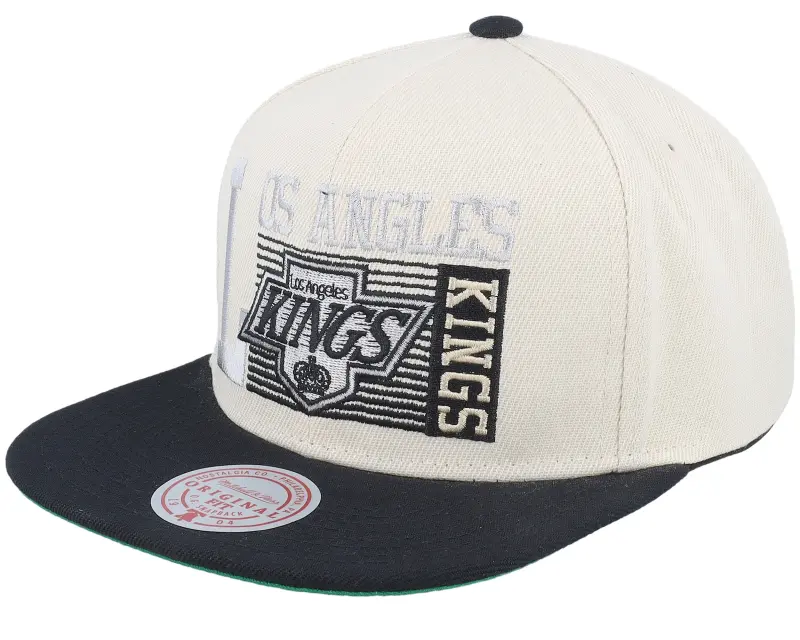 Mitchell & Ness Los Angeles Kings Speed Zone Vintage Off White/Black Snapback online