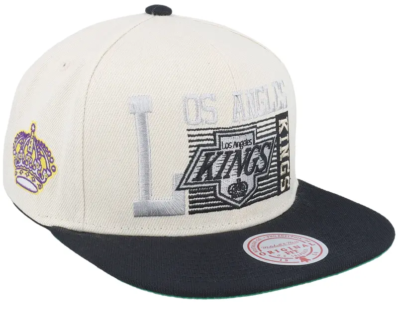 Mitchell & Ness Los Angeles Kings Speed Zone Vintage Off White/Black Snapback online