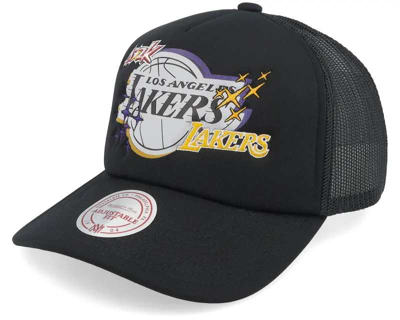 Mitchell & Ness Los Angeles Lakers 2k Flash Hwc Black A-Frame Trucker online