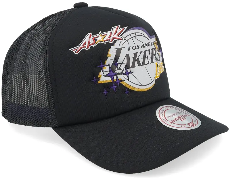 Mitchell & Ness Los Angeles Lakers 2k Flash Hwc Black A-Frame Trucker online
