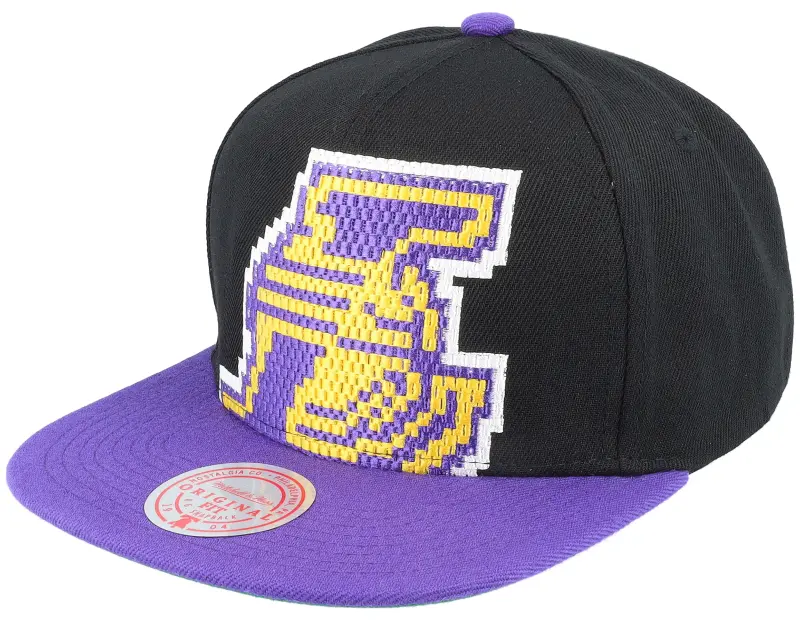 Mitchell & Ness Los Angeles Lakers 8 Bit Xl Black/Purple Snapback online