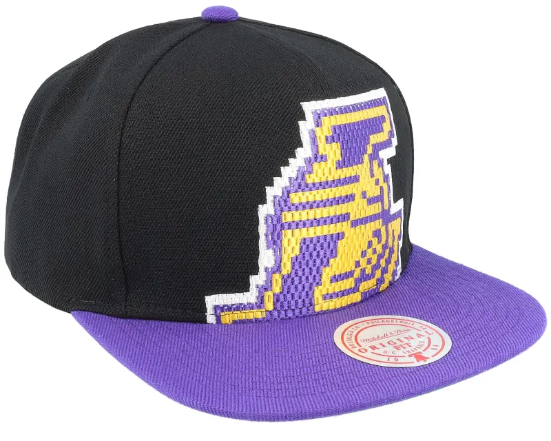 Mitchell & Ness Los Angeles Lakers 8 Bit Xl Black/Purple Snapback online