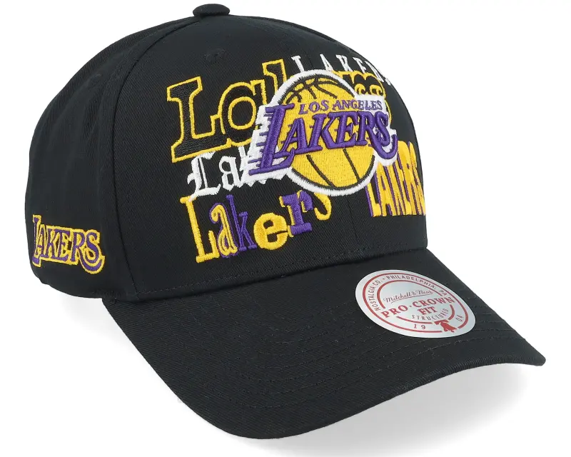 Mitchell & Ness Los Angeles Lakers All Out Collage Pro Black Adjustable online