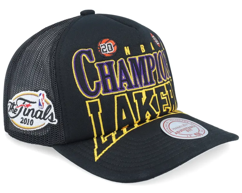 Mitchell & Ness Los Angeles Lakers Big Champ Black Trucker online