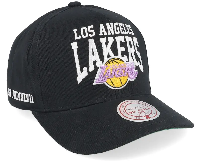 Mitchell & Ness Los Angeles Lakers Big Time Pro Black A-frame Adjustable online