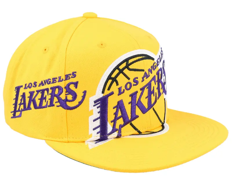 Mitchell & Ness Los Angeles Lakers Big Time Yellow Snapback online
